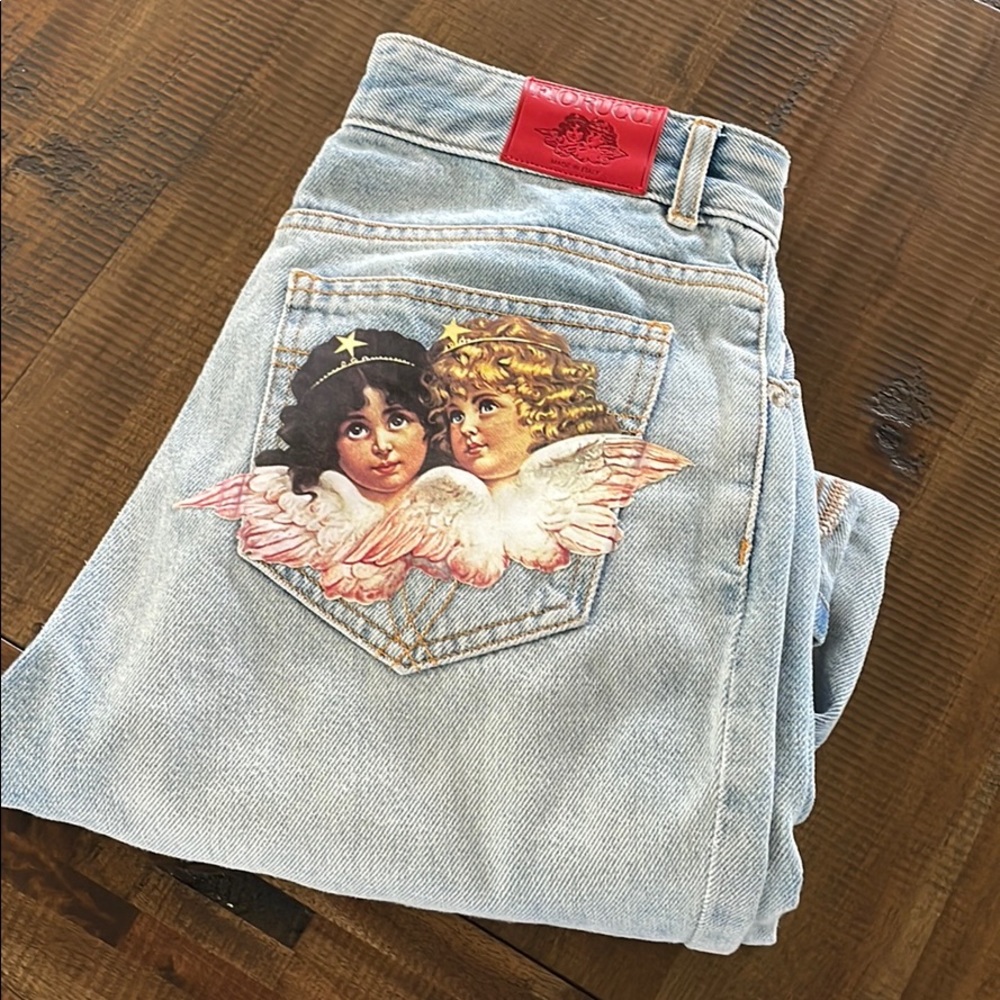 Mint Fiorucci Angels Jeans size 28- straight leg